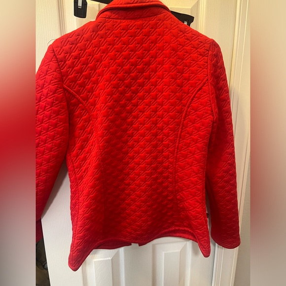 Anne Klein Red Jacket with texture Size Small - Picture 2 of 3